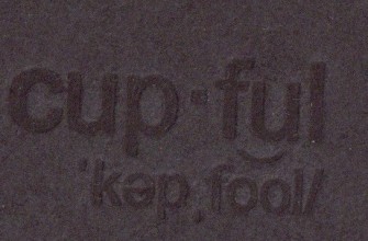 CUPFUL FRONTCOVER detail